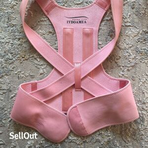 IYDoaMea Pink Back Brace Posture Corrector Adjustable Easy to Use